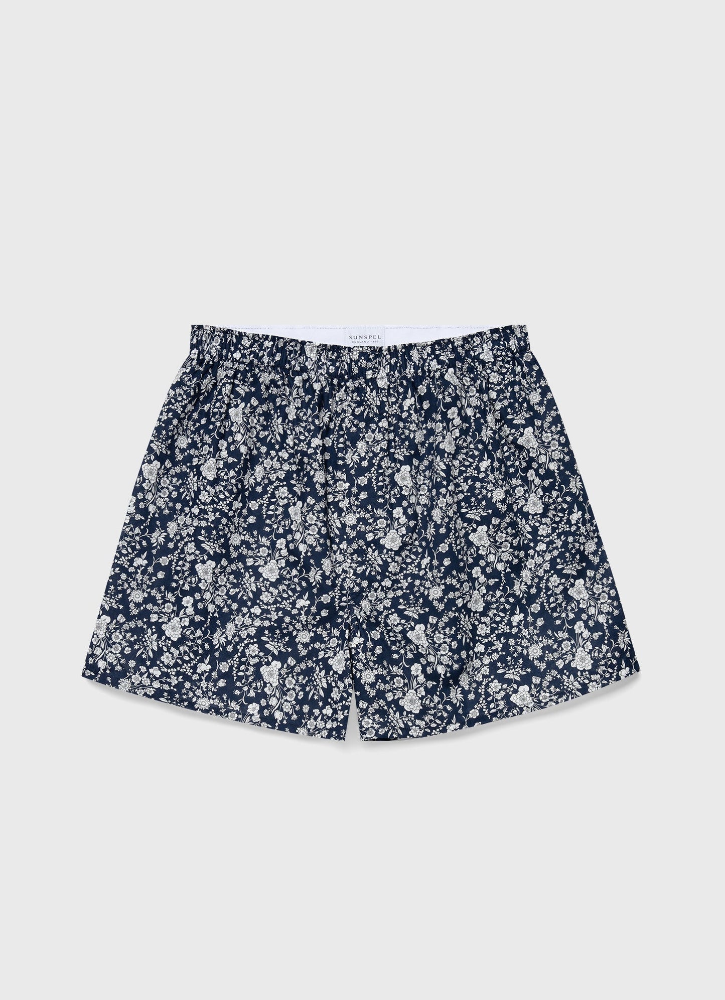 Mens Classic Boxer Shorts In Liberty Fabric In Summer Bloom Mbox4701L Butv