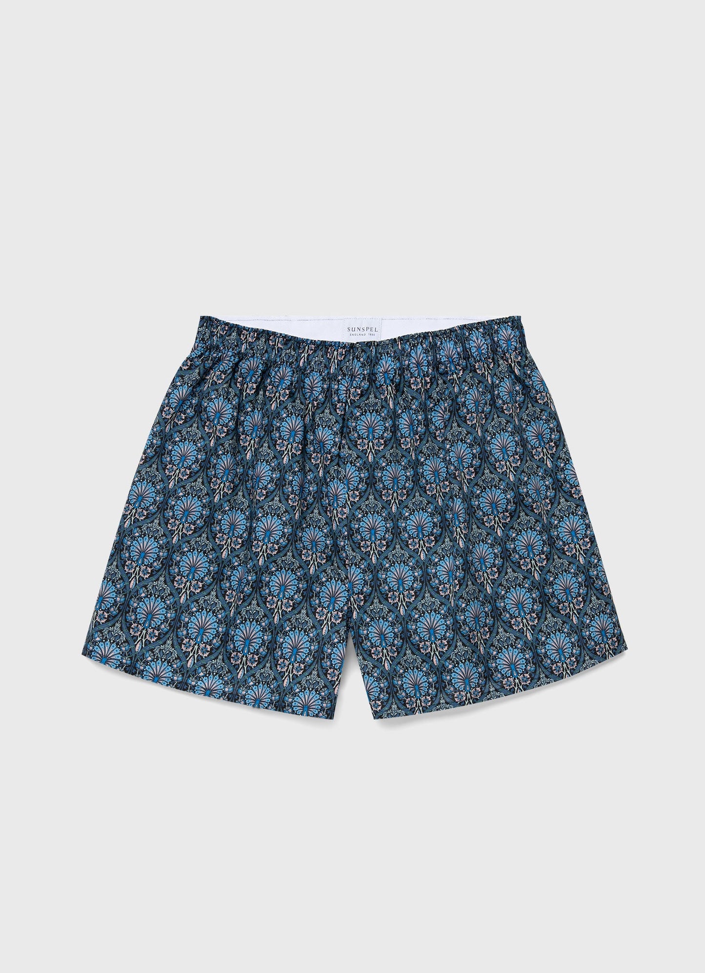 Mens Classic Boxer Shorts In Liberty Fabric In Peacock Place Mbox4701L Butw