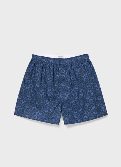 Mens Classic Boxer Shorts In Liberty Fabric In Autumn Breeze Mbox4701L Buvk