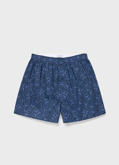Mens Classic Boxer Shorts In Liberty Fabric In Autumn Breeze Mbox4701L Buvk