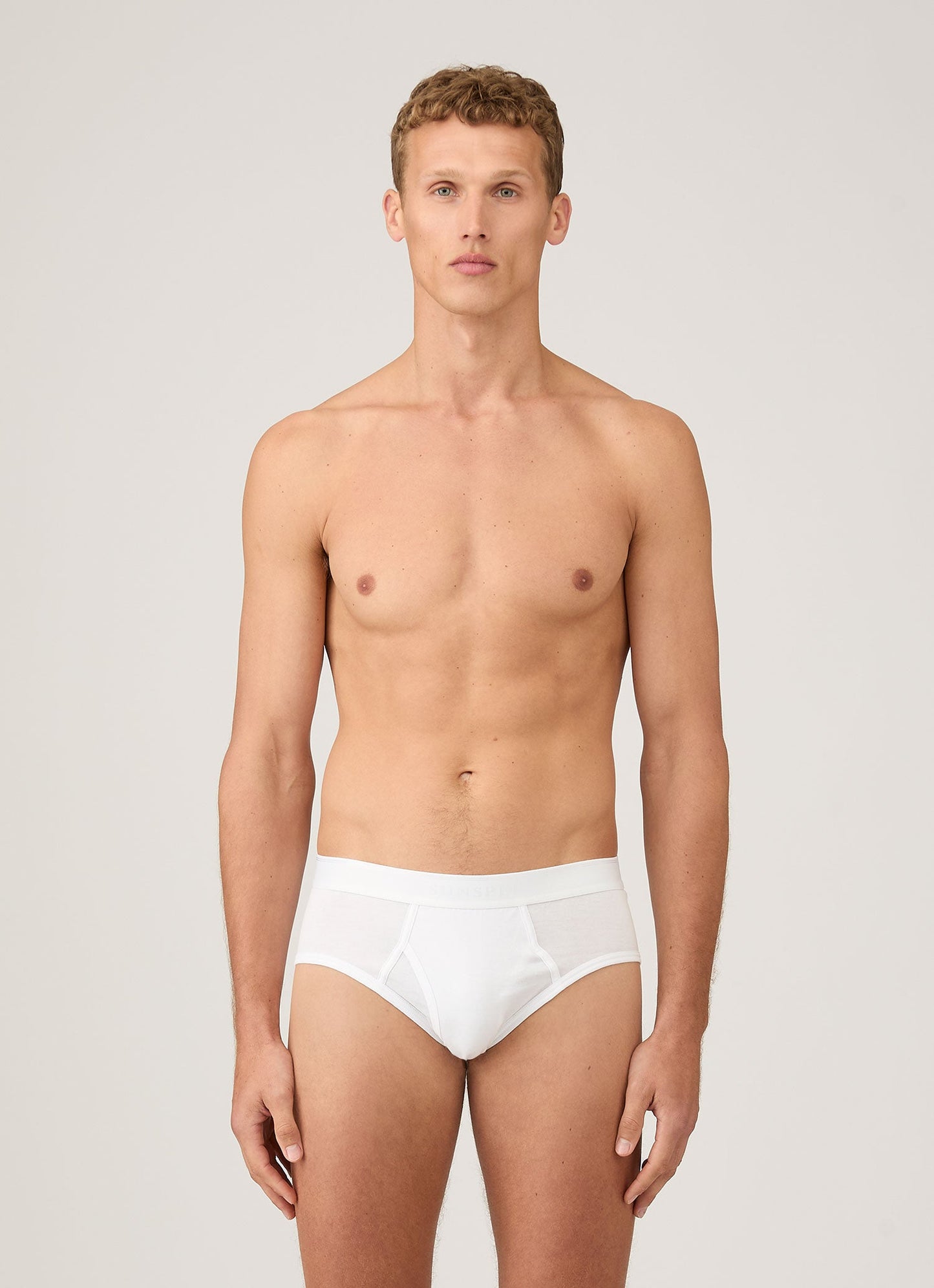 Mens Superfine Cotton Briefs In White Mbrf4516 Whaa
