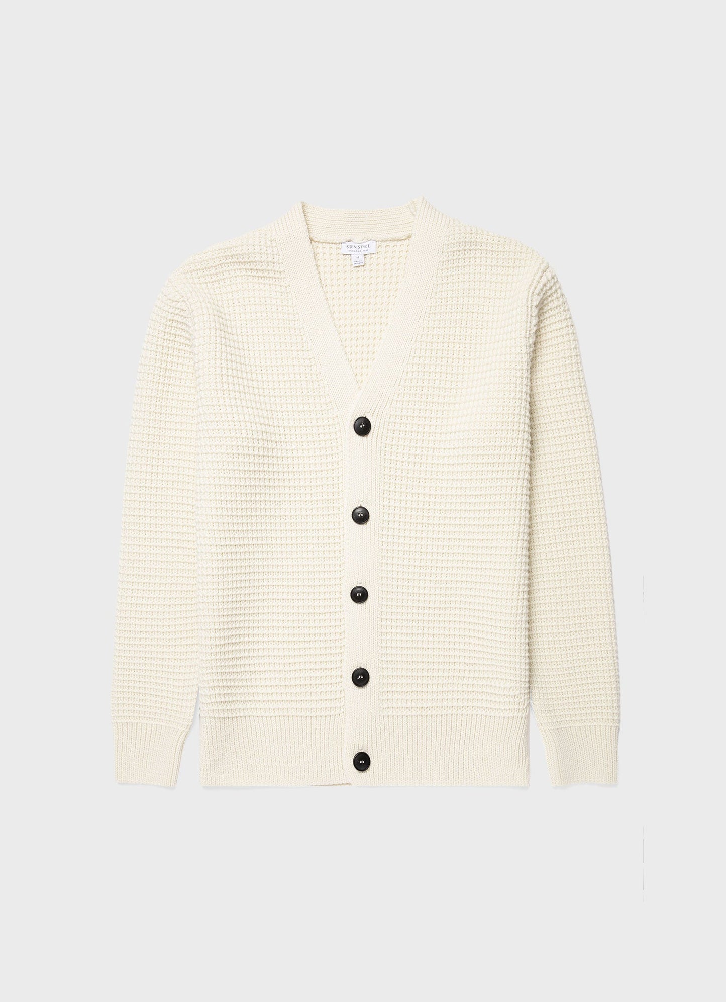 Mens Fisherman Cardigan In Ecru Mcar8237 Whcr