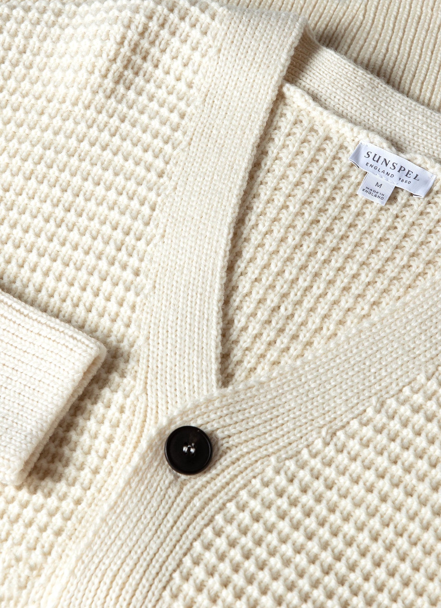 Mens Fisherman Cardigan In Ecru Mcar8237 Whcr