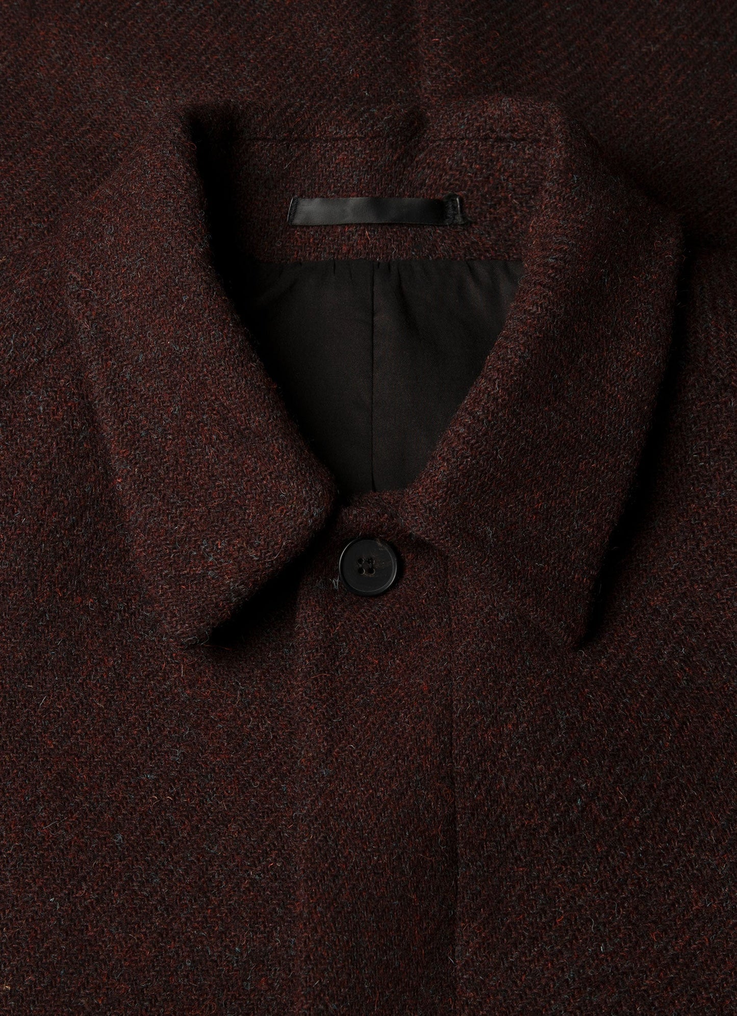 Mens Harris Tweed Car Coat In Truffle Mcoa7333 Brgd