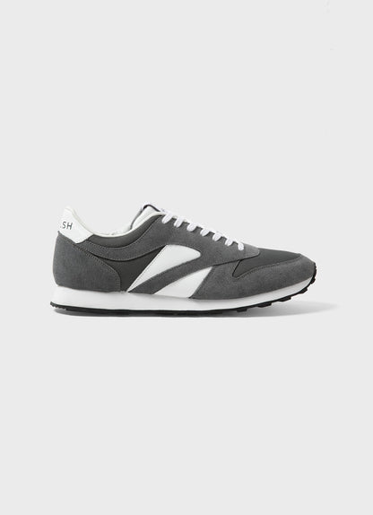 Mens Walsh Sunspel Trainer In Grey White Mftw9391 Gyeh