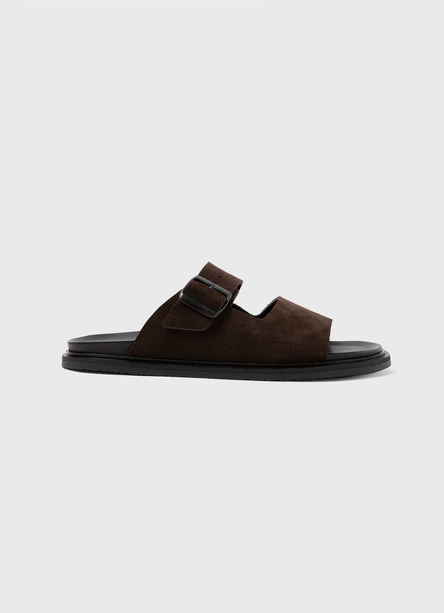 Mens Buckle Slider In Brown Mftw9430 Brab