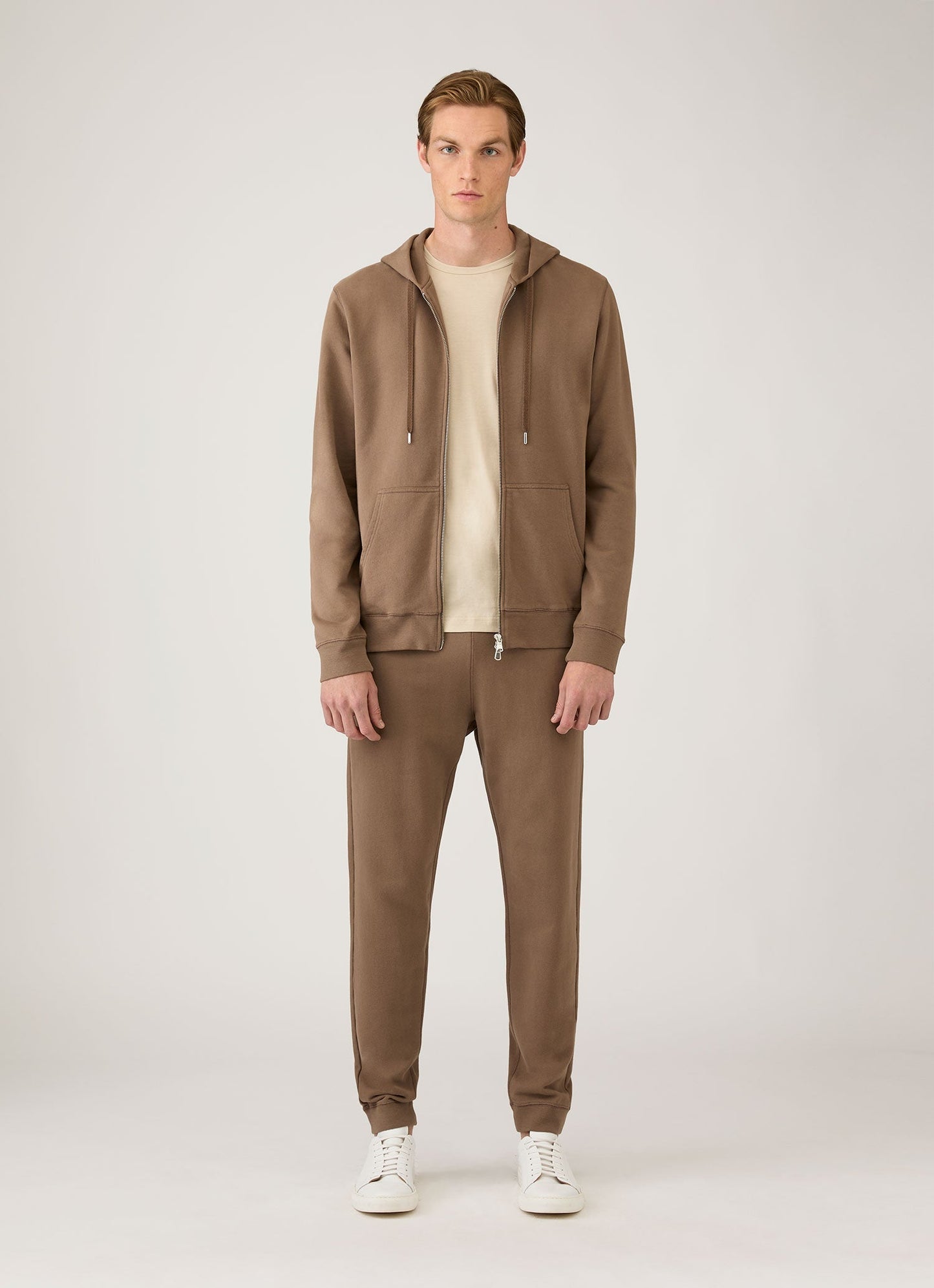 Mens Loopback Zip Hoodie In Dark Cedar Mhod1517 Brgr
