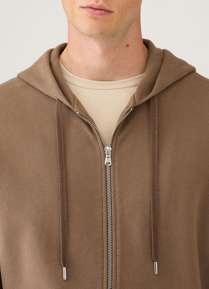 Mens Loopback Zip Hoodie In Dark Cedar Mhod1517 Brgr