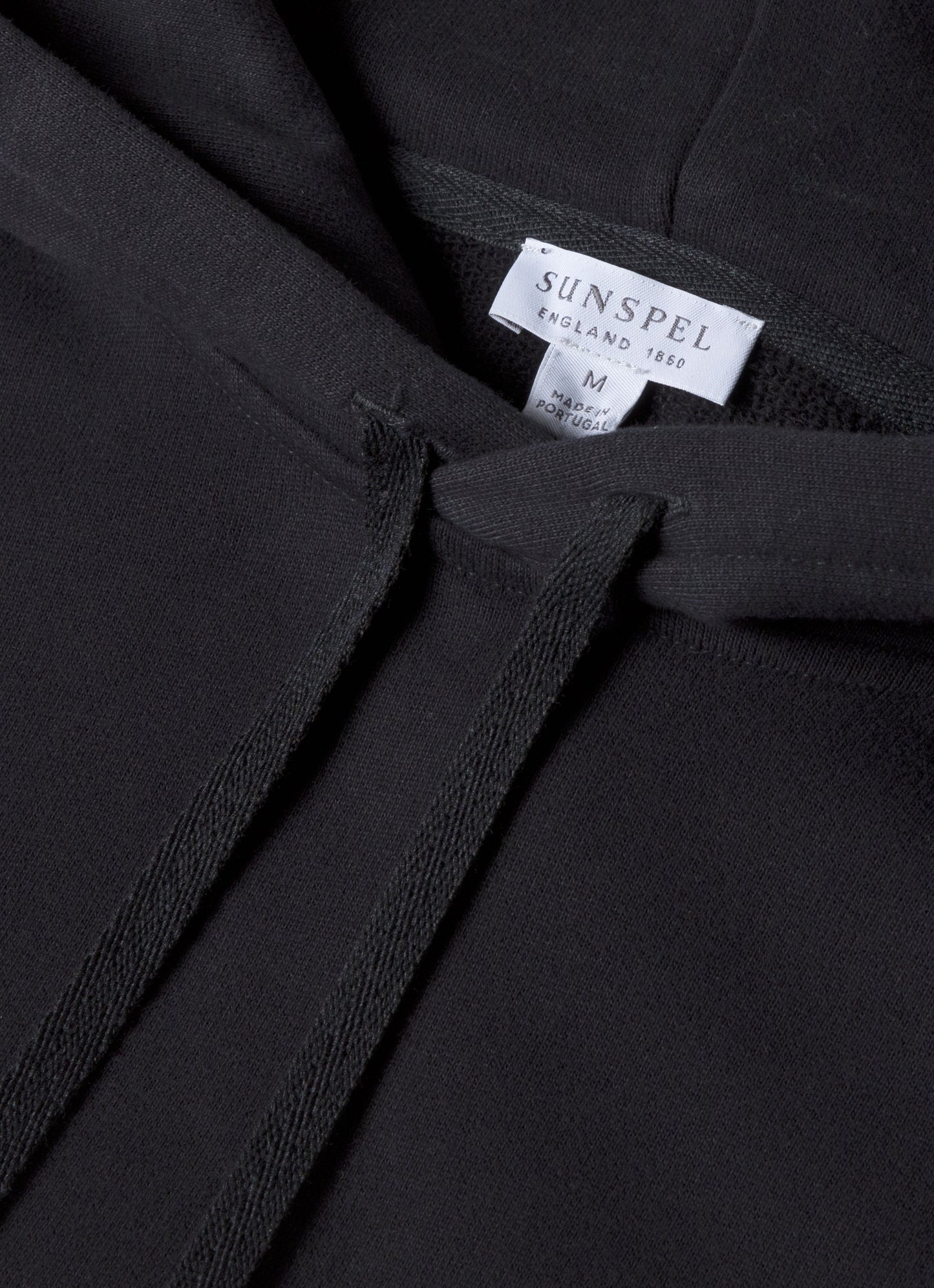 Mens Cotton Loopback Overhead Hoody Black Mhod1525