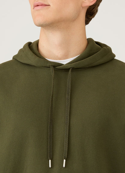 Mens Loopback Hoodie In Deep Olive Mhod1525 Gniz
