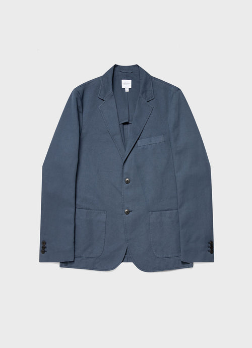 Men S Unstructured Blazer In Shale Blue Mjac7050 Burw