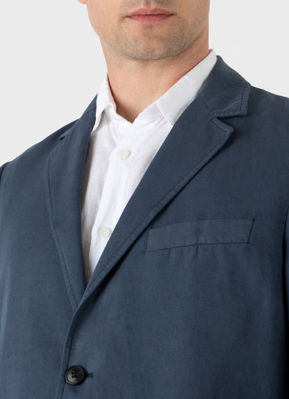 Men S Unstructured Blazer In Shale Blue Mjac7050 Burw