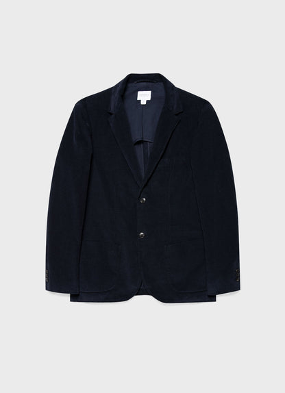 Mens Corduroy Blazer In Navy
