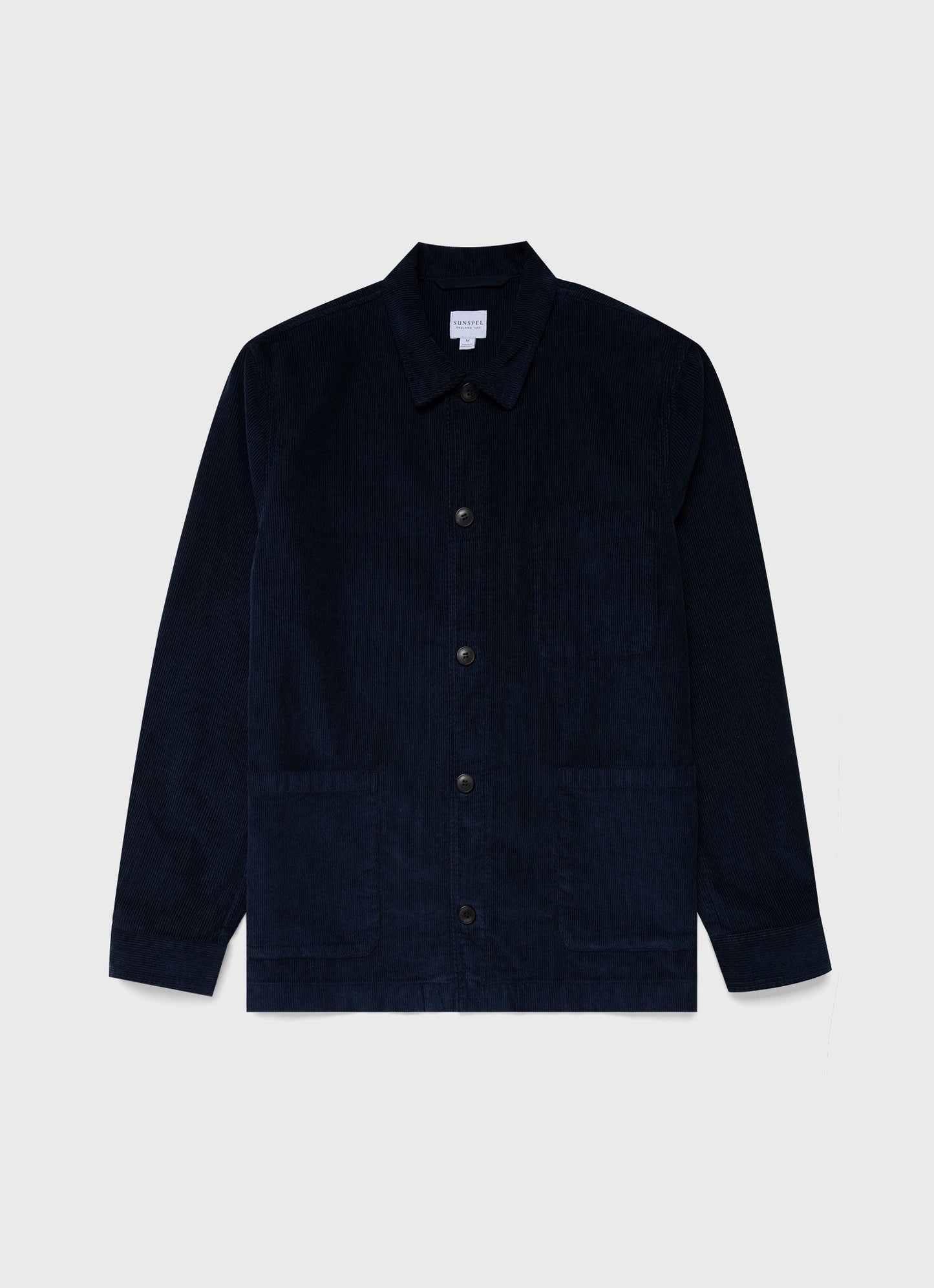 Mens Corduroy Twin Pocket Jacket In Navy Mjac7114 Buaa