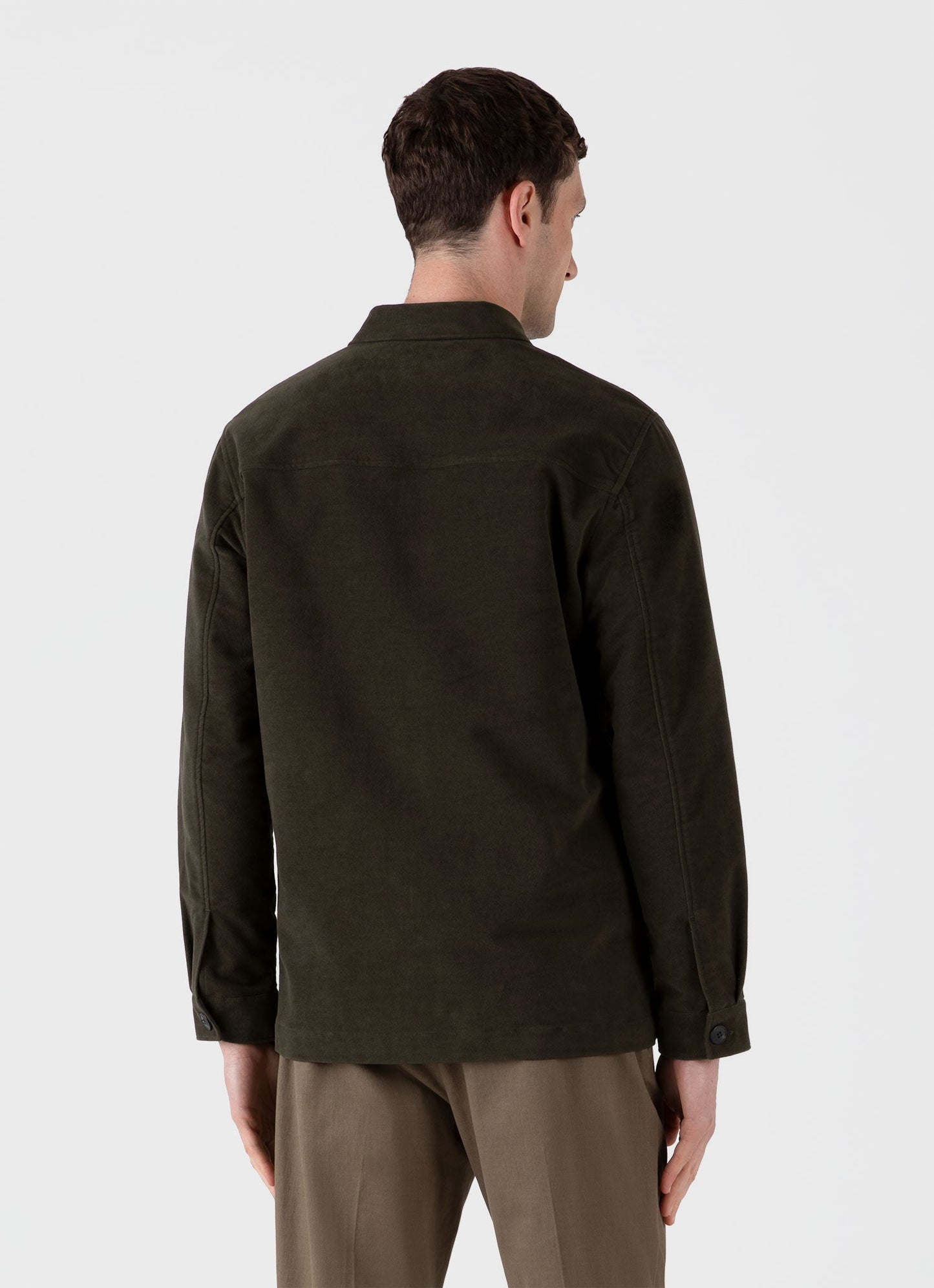 Mens Moleskin Twin Pocket Jacket In Peat Mjac7165 Gnih