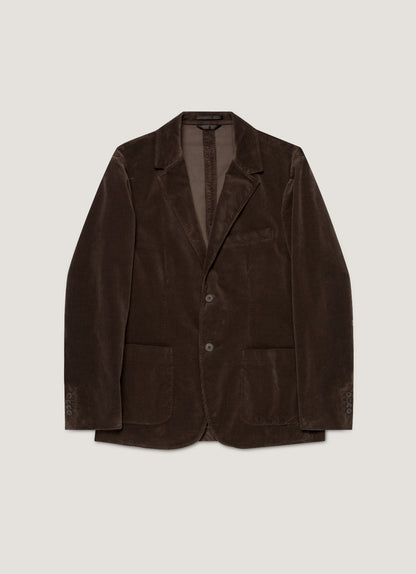 Mens Corduroy Blazer In Coffee Mjac7179 Bref