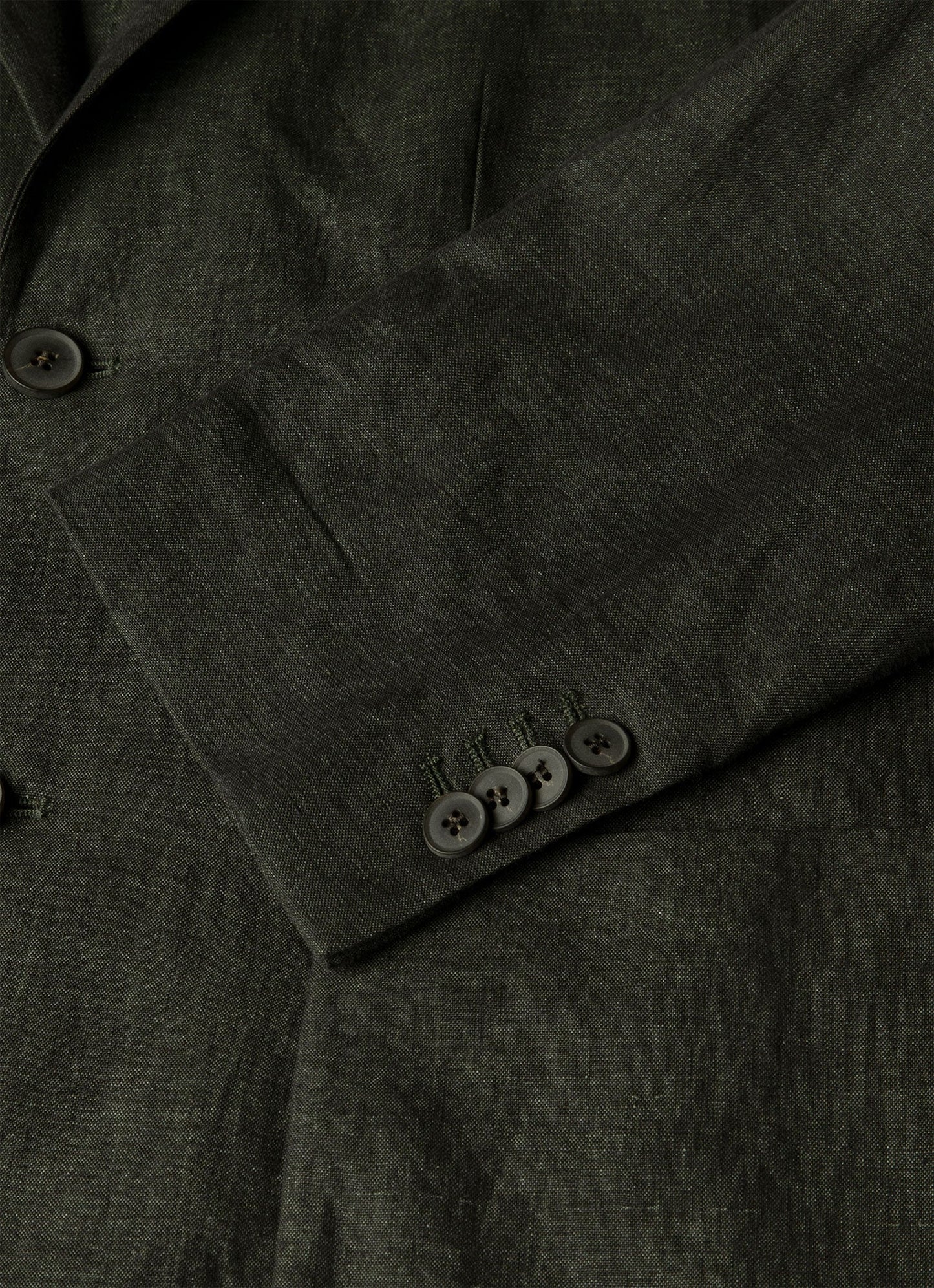 Mens Linen Blazer In Forest Mjac7186 Gnjd
