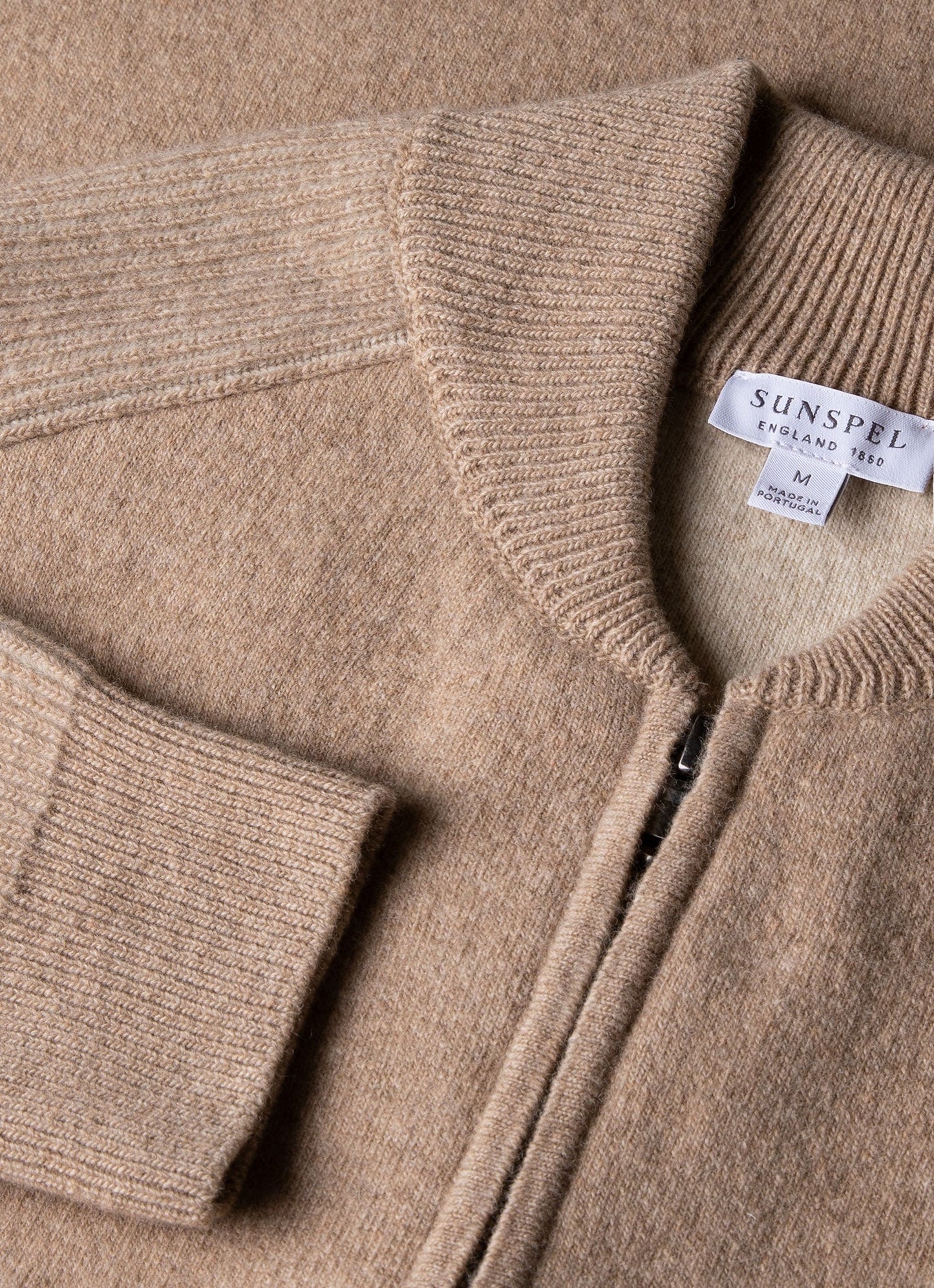 Mens Double Faced Bomber Jacket In Light Sandstone Mjac8265 Brfd