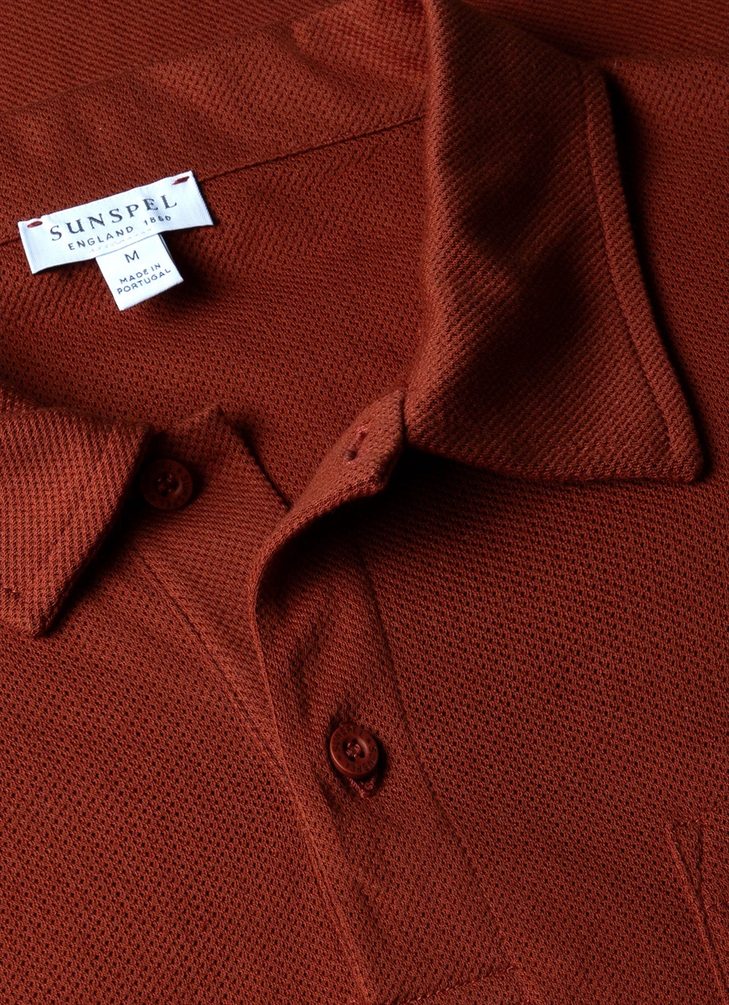 Mens Riviera Polo Shirt In Dark Clay Mpol1026 Brfp