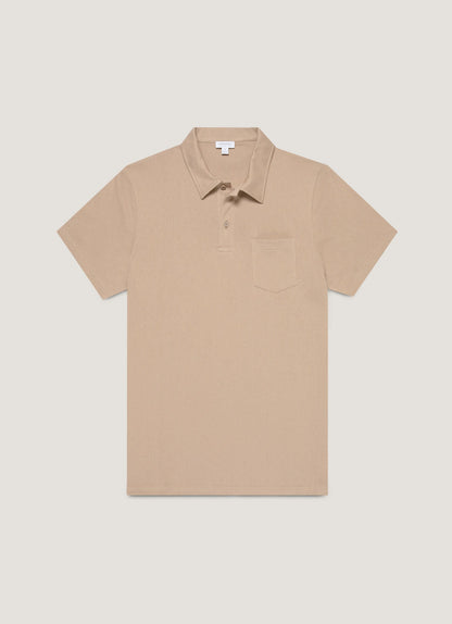 Mens Riviera Polo Shirt In Mink Mpol1026 Brgb