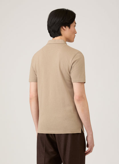 Mens Riviera Polo Shirt In Mink Mpol1026 Brgb