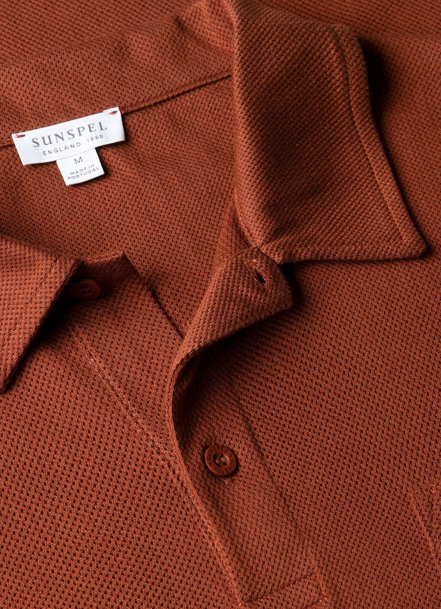 Mens Riviera Polo Shirt In Rust Mpol1026 Brgp