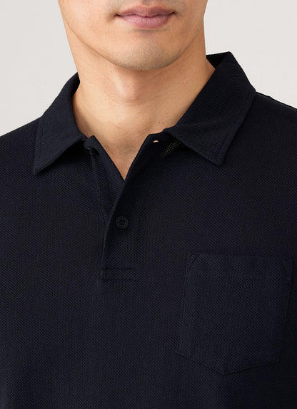 Mens Riviera Polo Shirt In Midnight Navy Mpol1026 Buvn