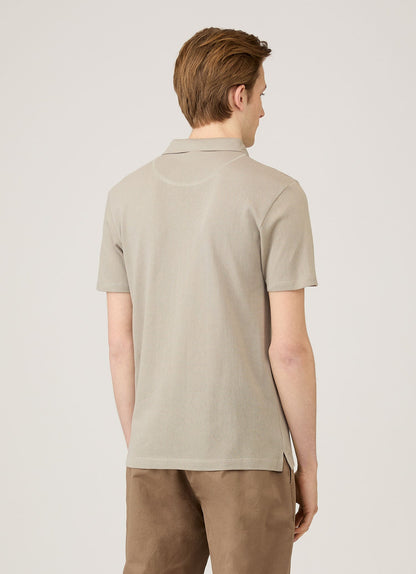 Mens Riviera Polo Shirt In Fog Mpol1026 Gyff