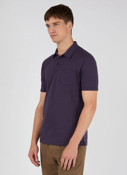 Riviera Polo Shirt In Dark Plum