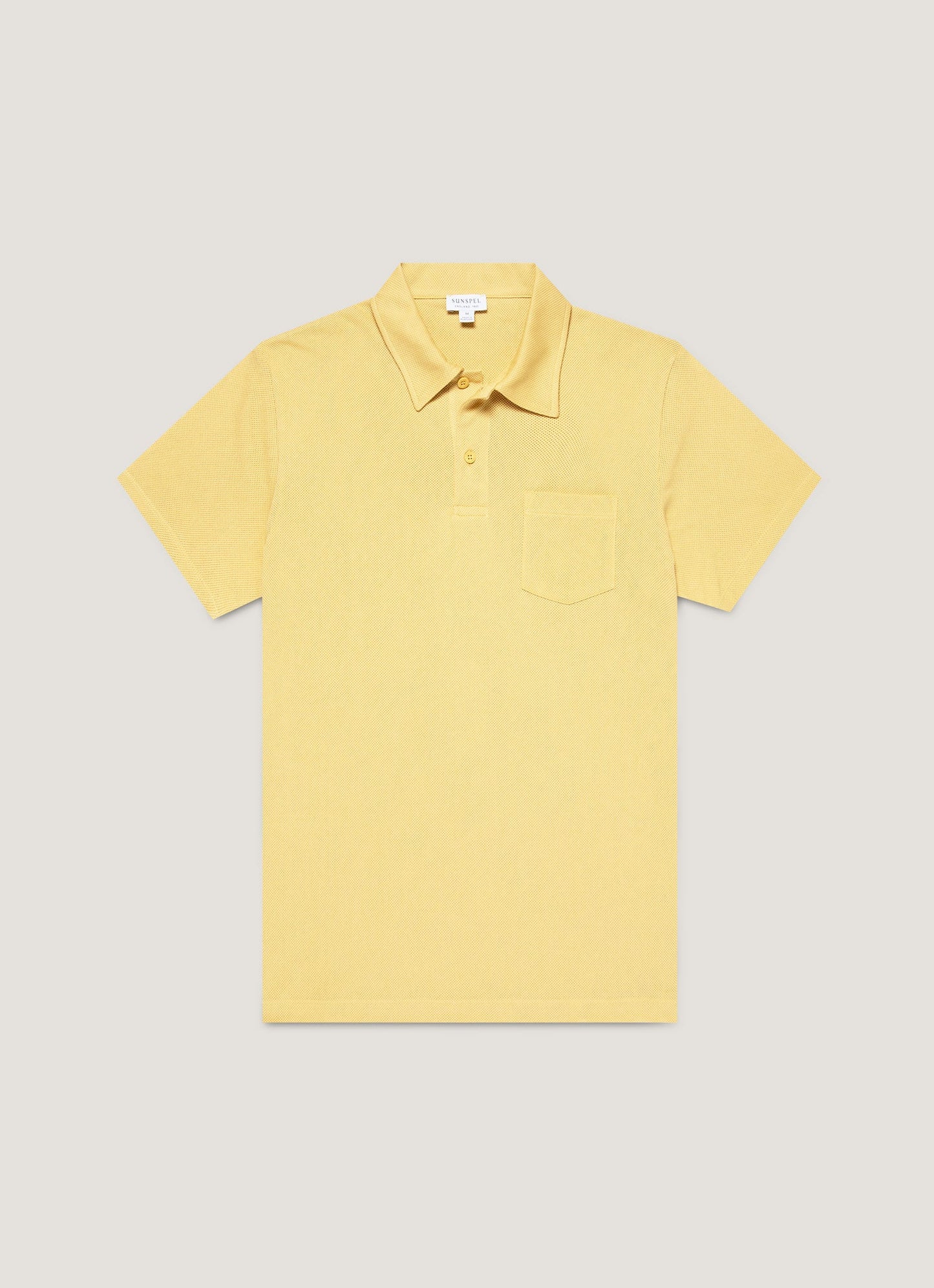 Mens Riviera Polo Shirt In Dusty Yellow Mpol1026 Ylbf