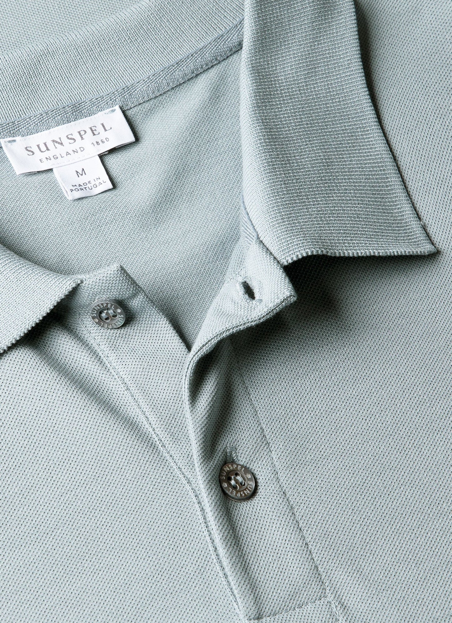 Mens Pique Polo Shirt In Stone Blue Mpol1028 Buwt