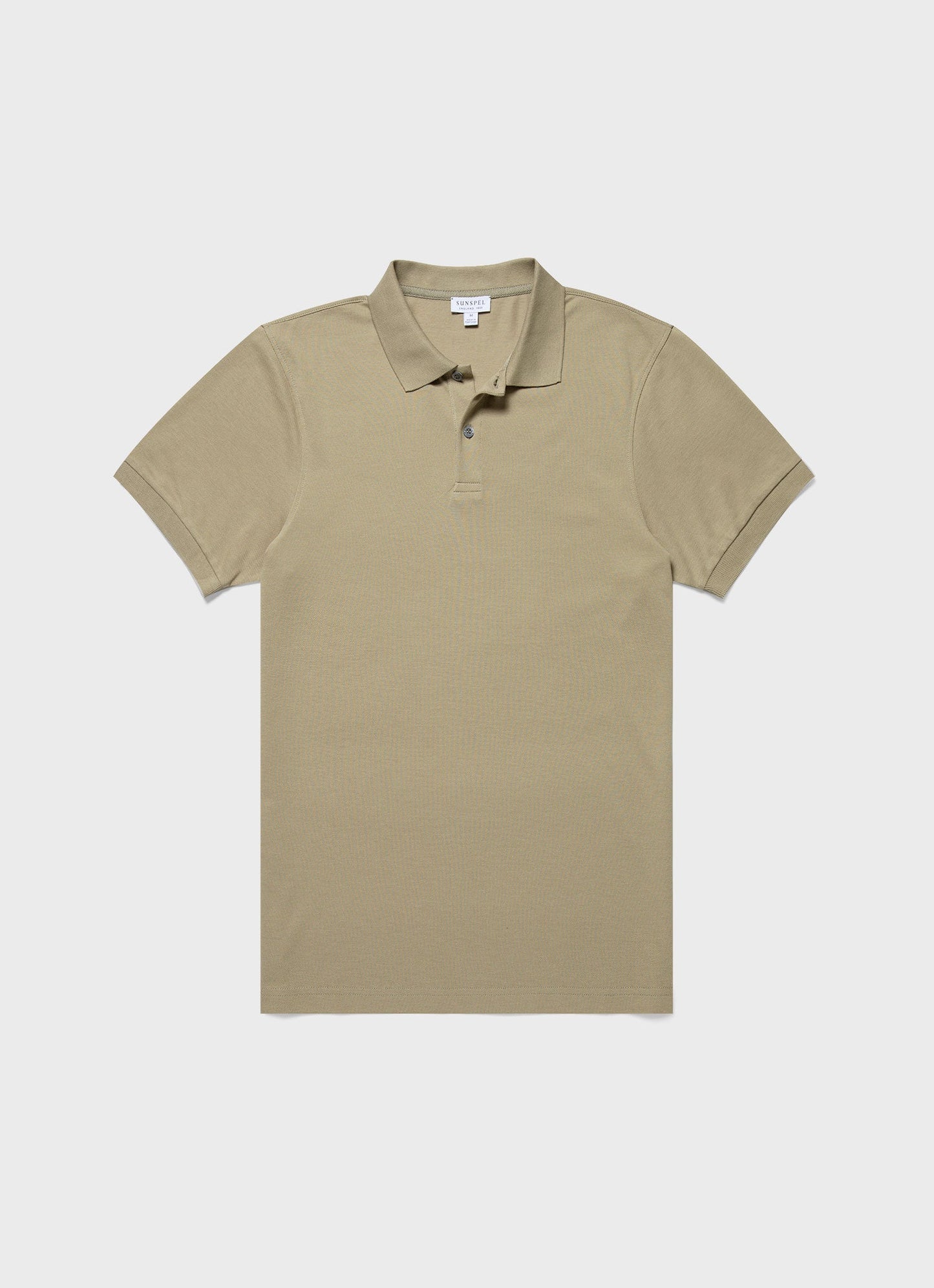 Mens Pique Polo Shirt In Pale Khaki Mpol1028 Gngz