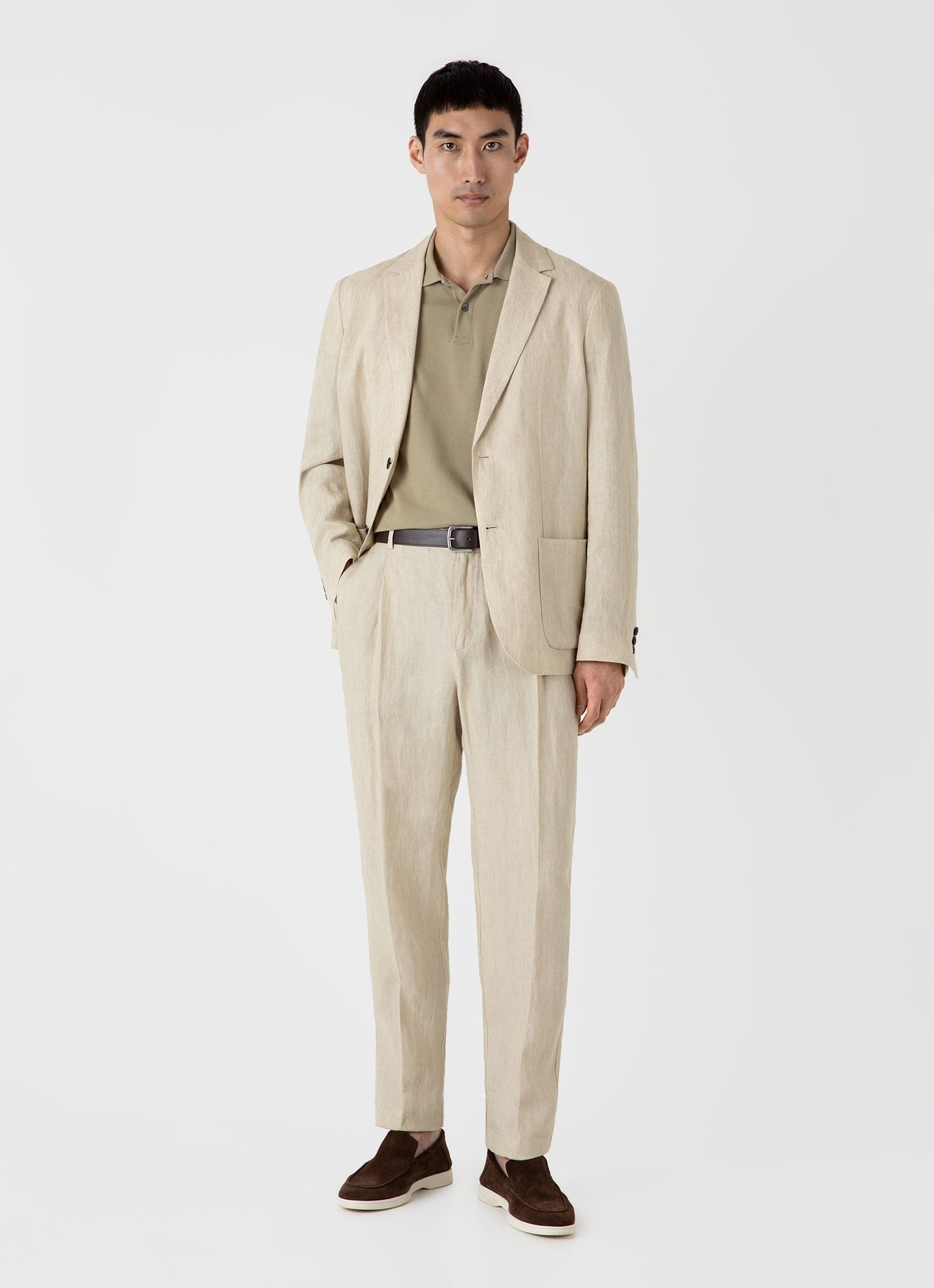 Mens Pique Polo Shirt In Pale Khaki Mpol1028 Gngz