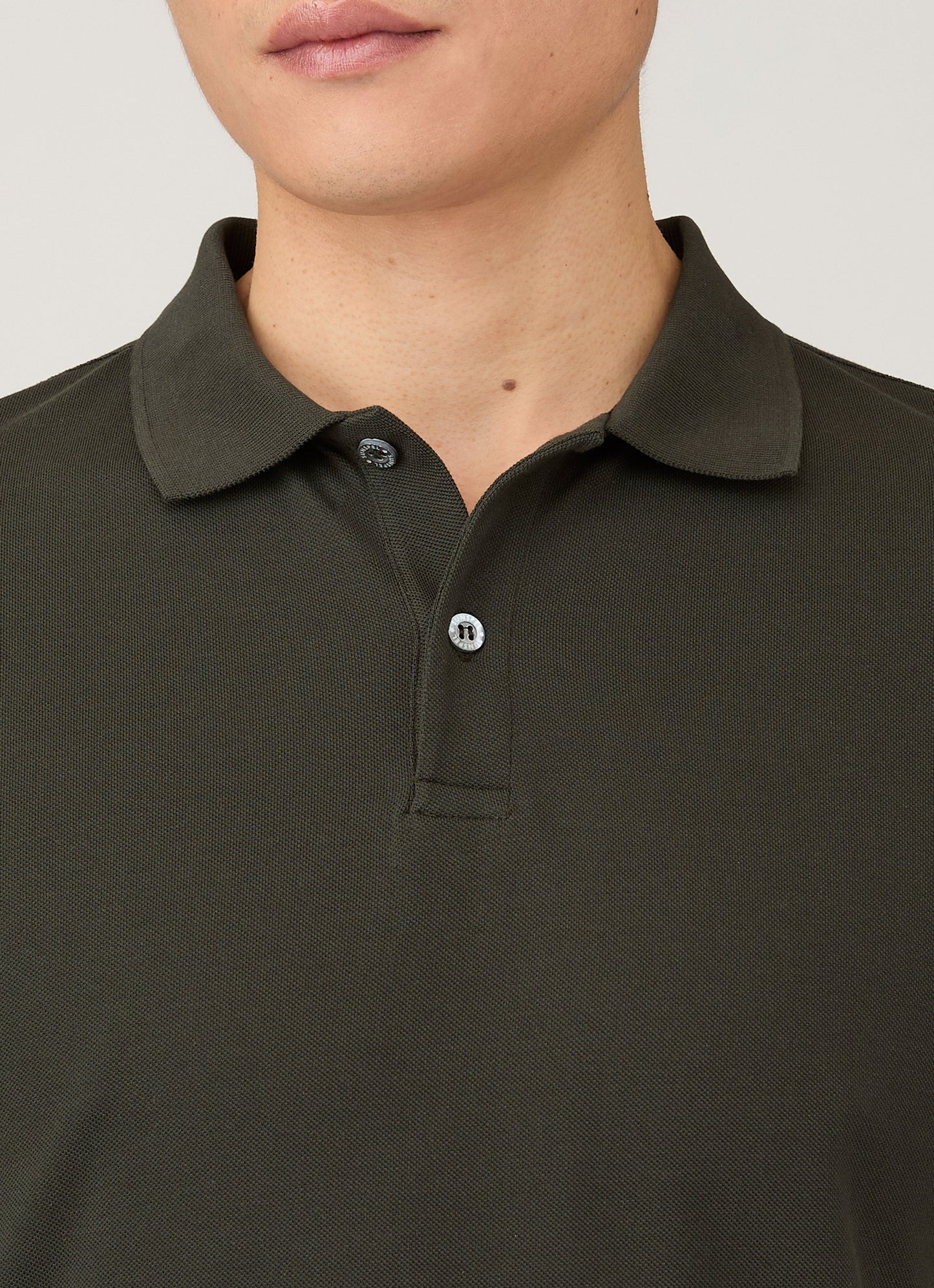 Mens Pique Polo Shirt In Dark Green Mpol1028 Gnin