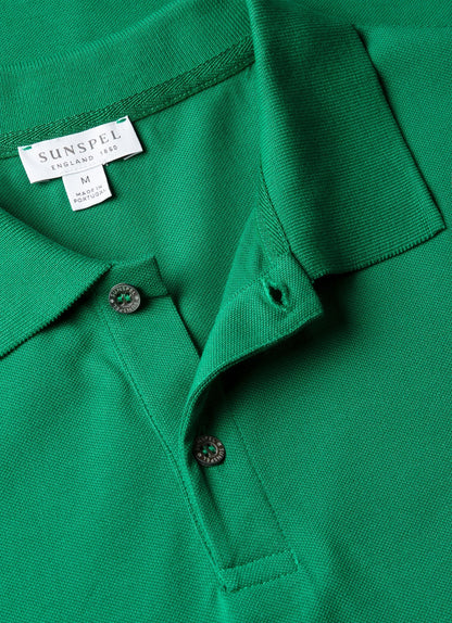 Mens Pique Polo Shirt In Bright Green Mpol1028 Gnjc