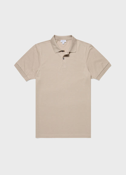 Mens Pique Polo Shirt In Ash Grey Mpol1028 Gyew