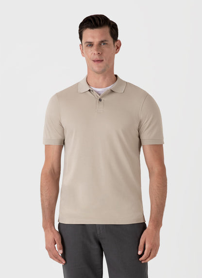 Mens Pique Polo Shirt In Ash Grey Mpol1028 Gyew