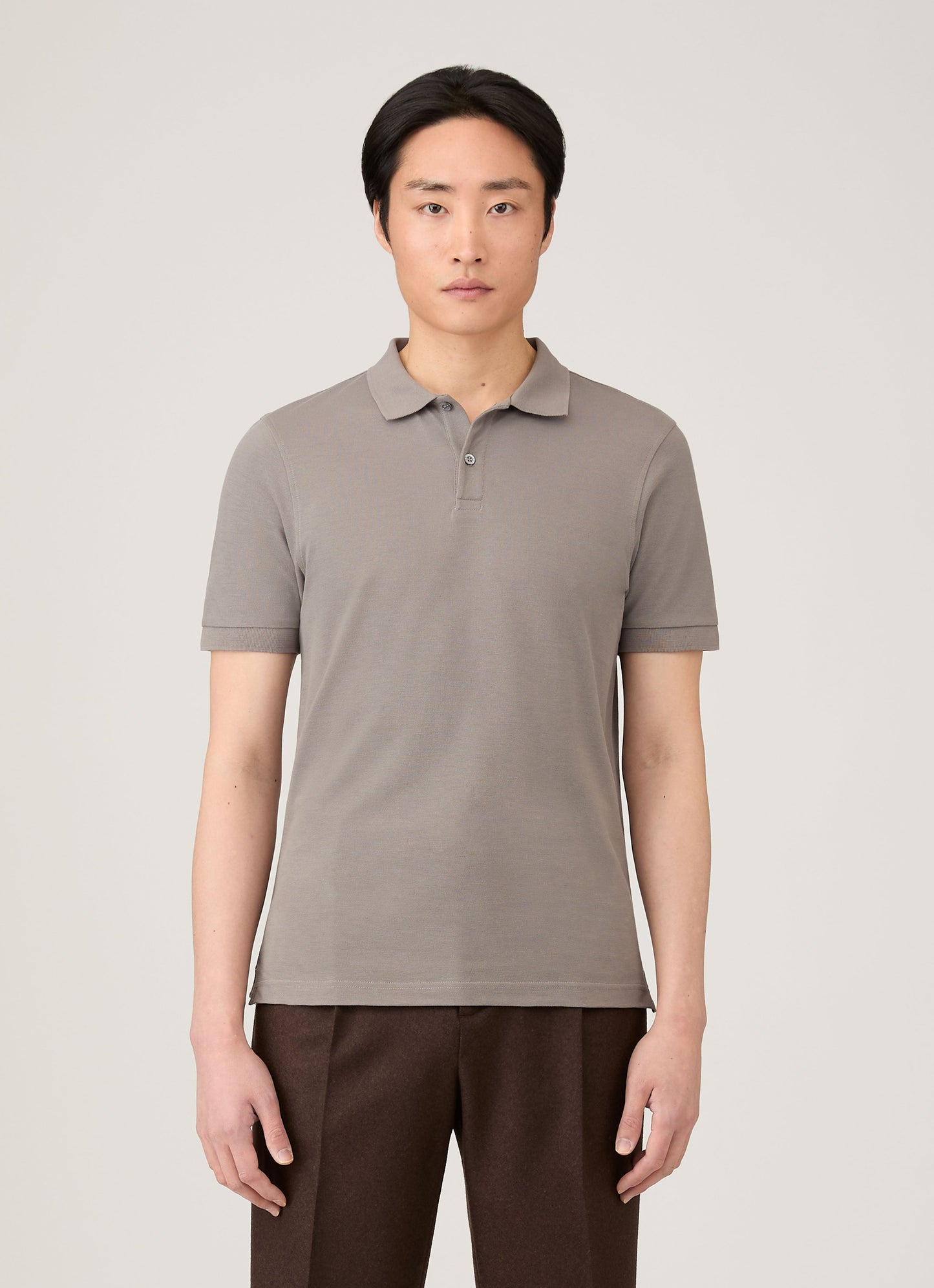 Mens Pique Polo Shirt In Iron Grey Mpol1028 Gyfe