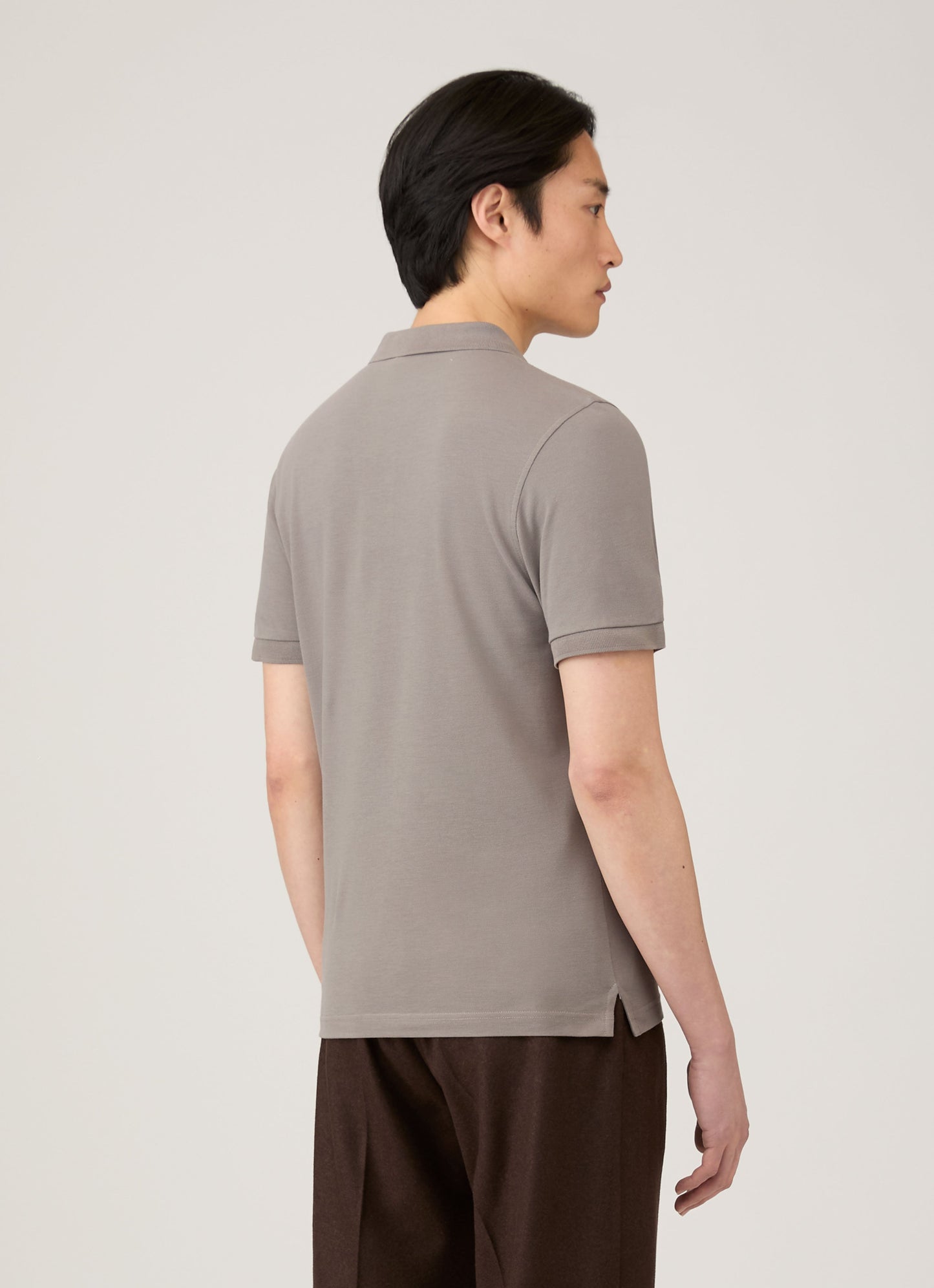 Mens Pique Polo Shirt In Iron Grey Mpol1028 Gyfe