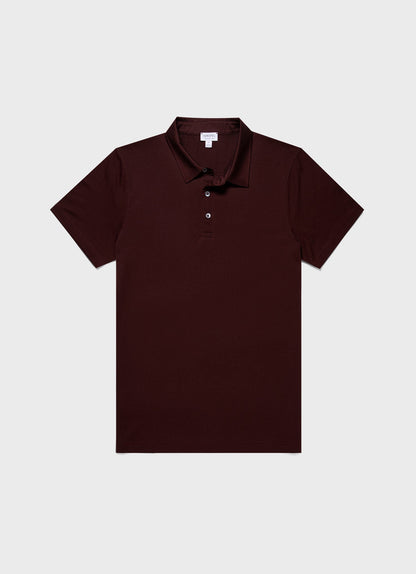 Mens Classic Jersey Polo Shirt In Raisin Mpol1052 Brfq