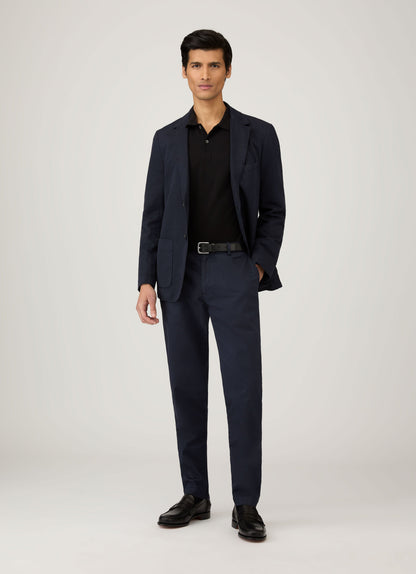 Mens Long Sleeve Pique Polo Shirt In Black Mpol1065 Bkaa