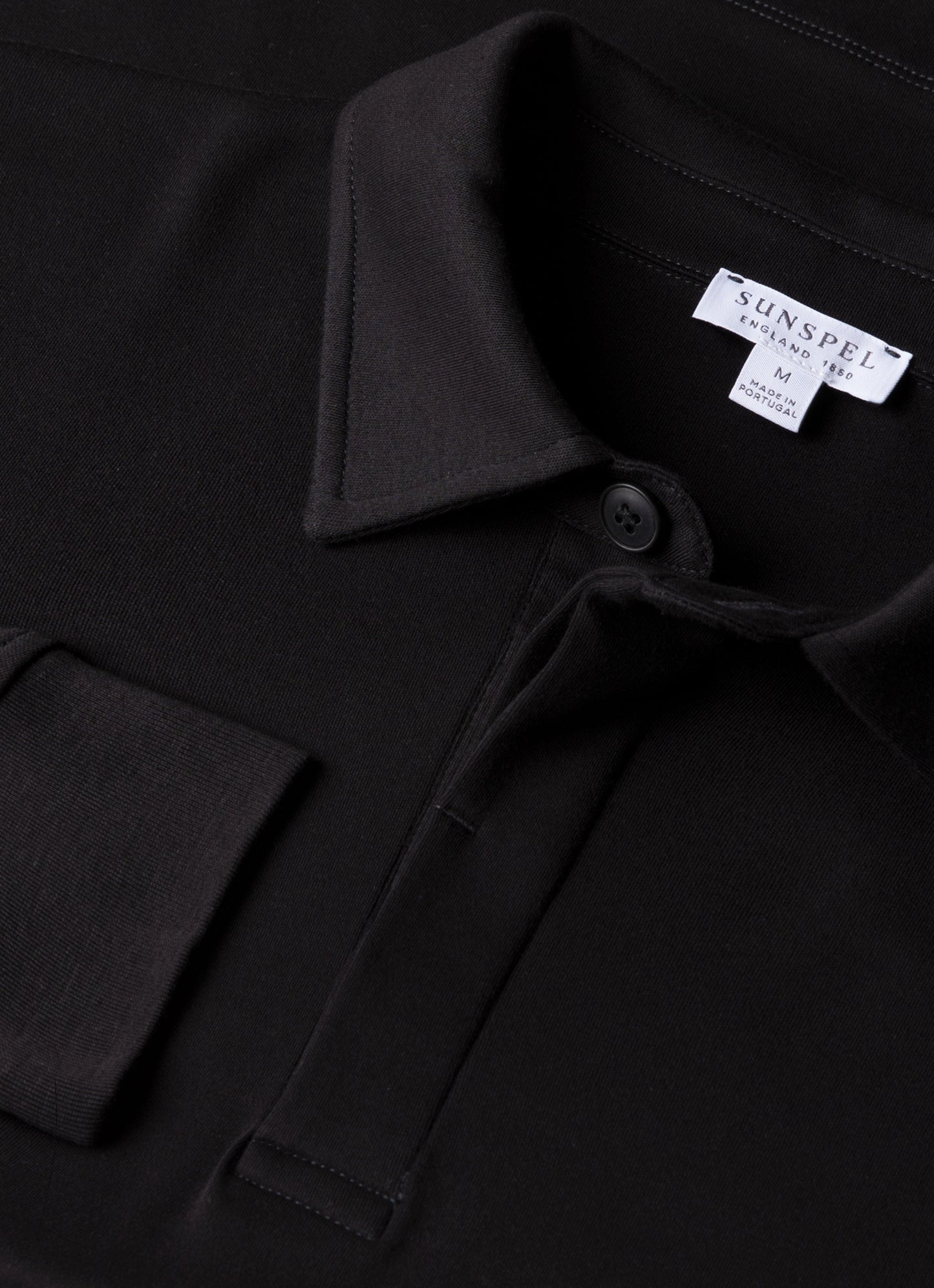 Mens Heavyweight Rugby Polo Shirt In Black Mpol1066 Bkaa
