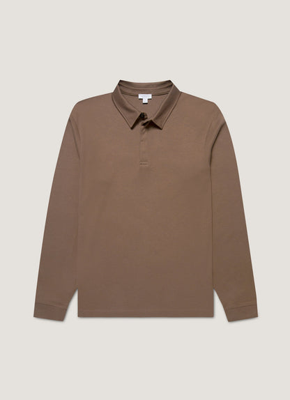 Mens Heavyweight Rugby Polo Shirt In Bark Mpol1066 Brgc