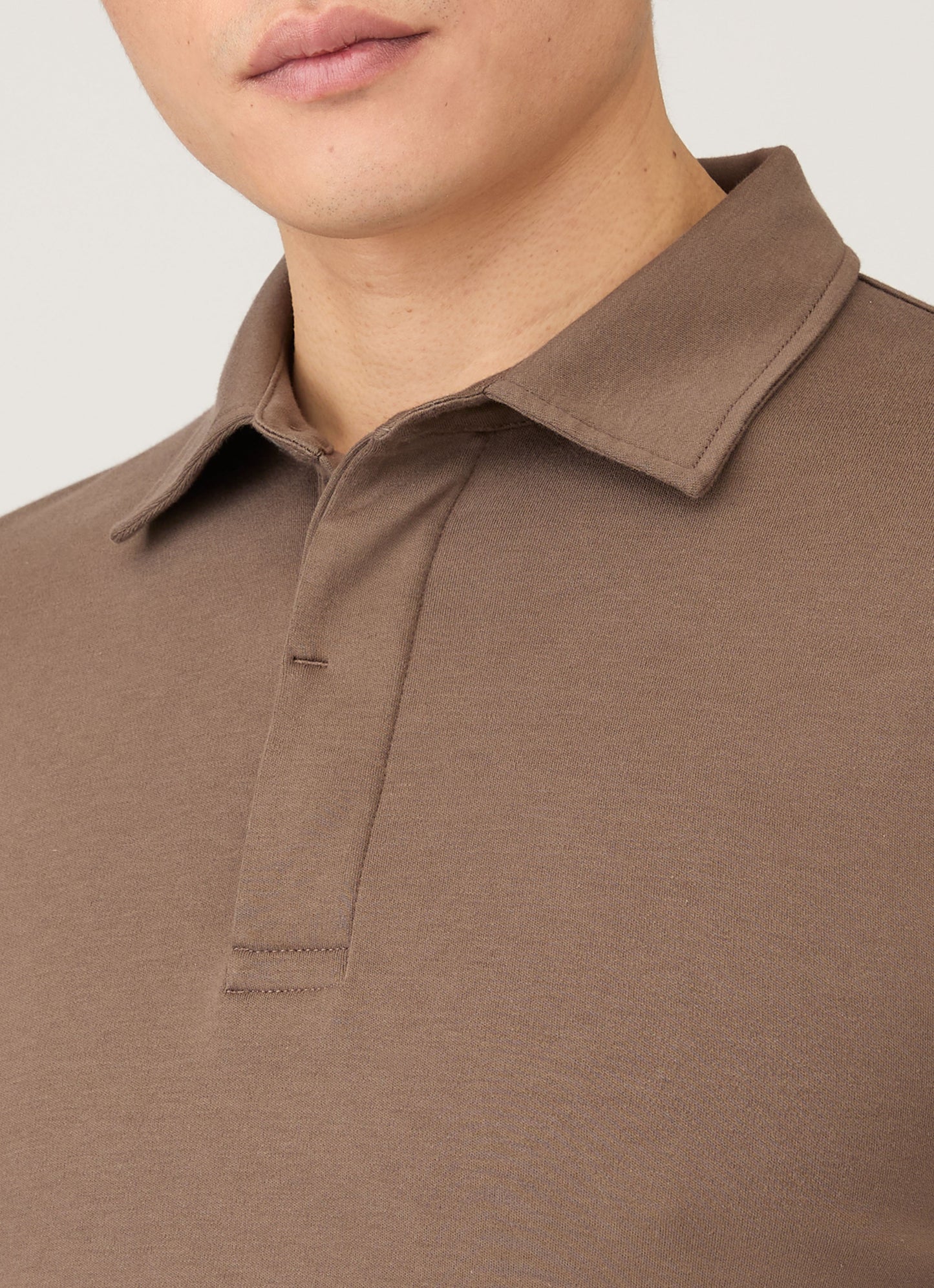 Mens Heavyweight Rugby Polo Shirt In Bark Mpol1066 Brgc