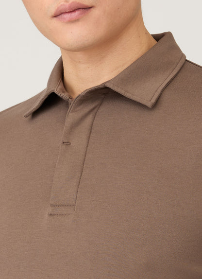 Mens Heavyweight Rugby Polo Shirt In Bark Mpol1066 Brgc
