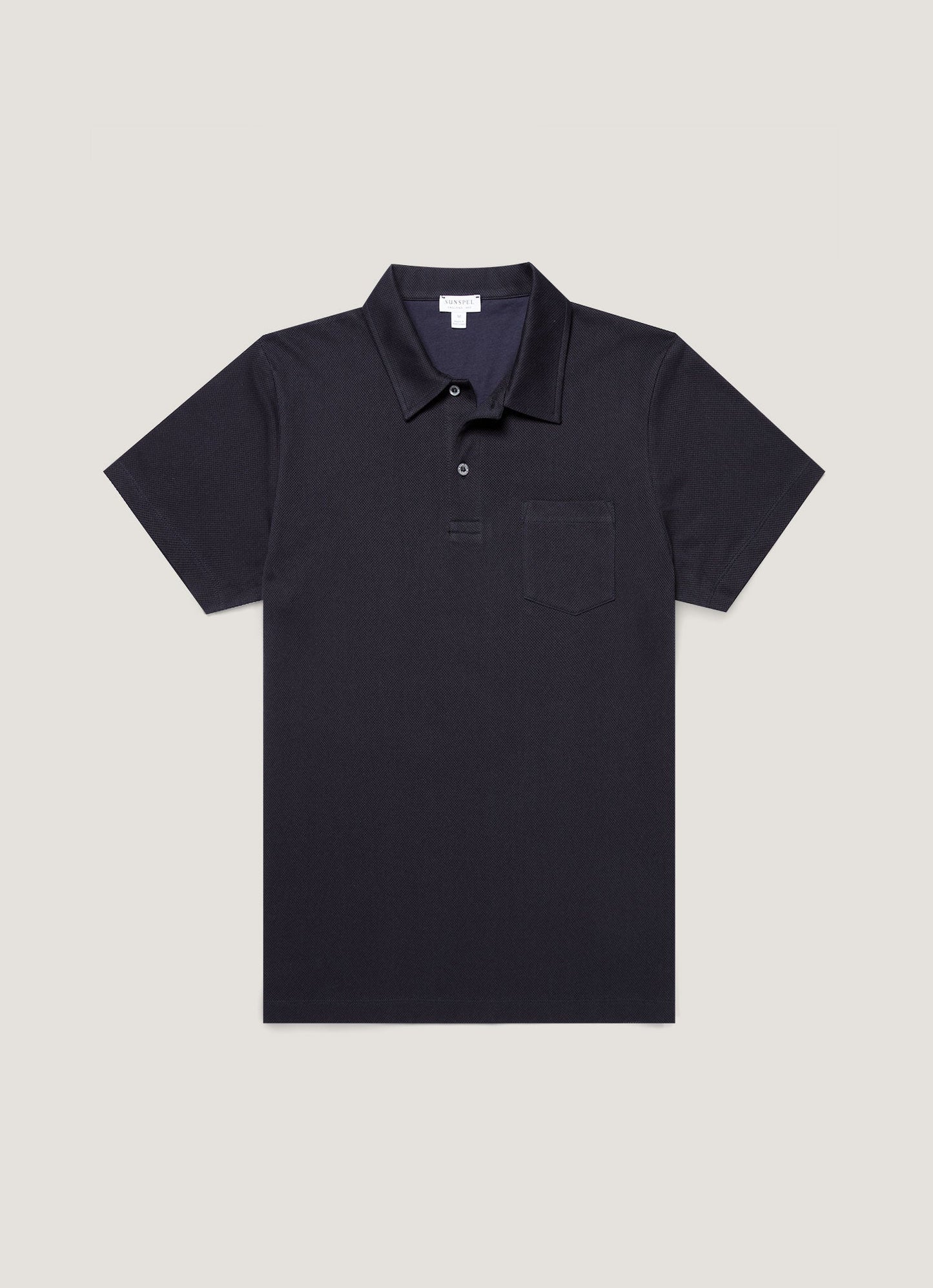 Mens Sea Island Cotton Riviera Polo Shirt In Midnight Navy Mpol1080 Buvn