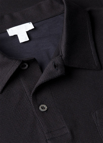 Mens Sea Island Cotton Riviera Polo Shirt In Midnight Navy Mpol1080 Buvn