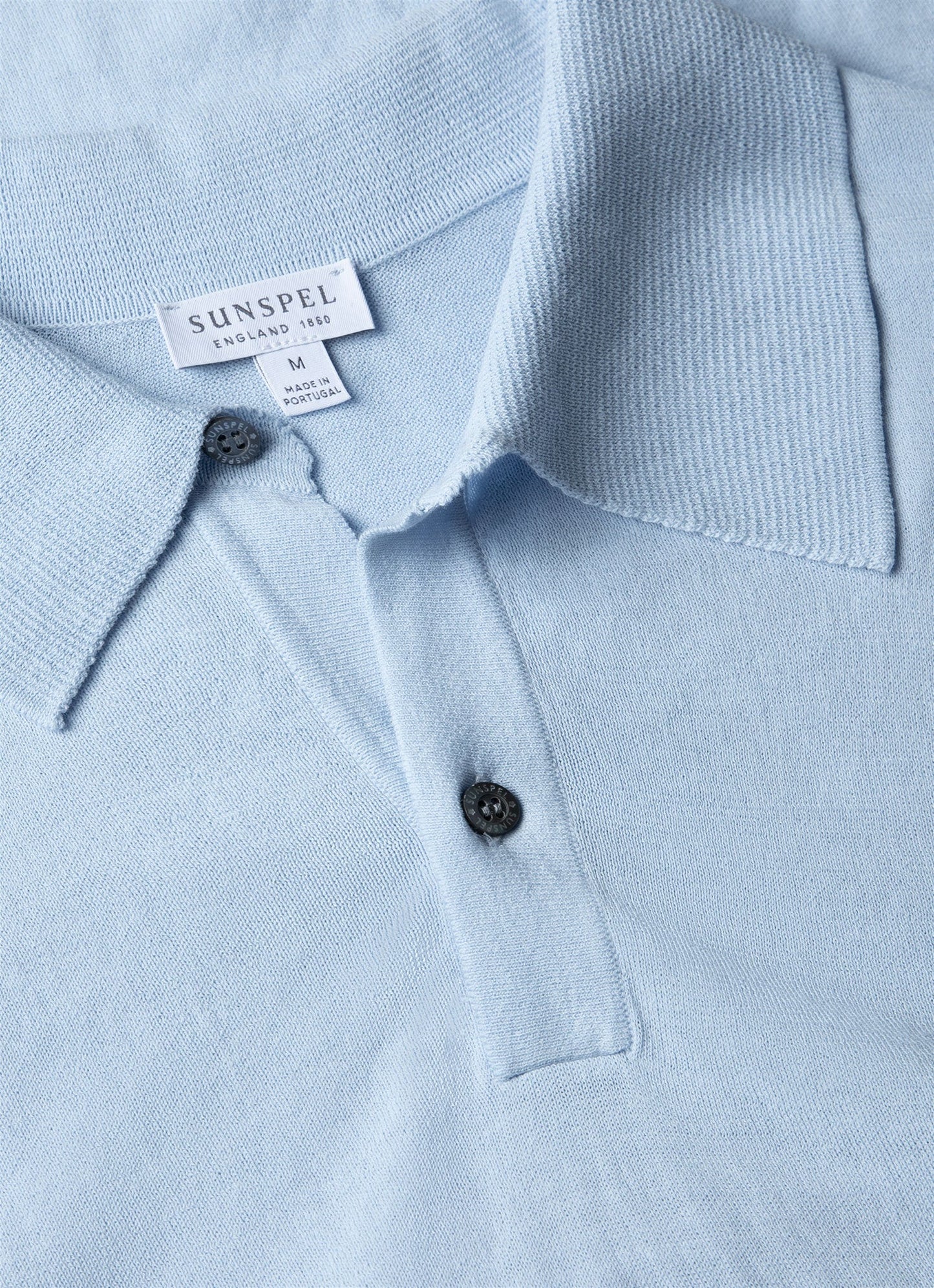 Mens Ice Cotton Polo Shirt In Blue Mist Mpol8275 Buvq