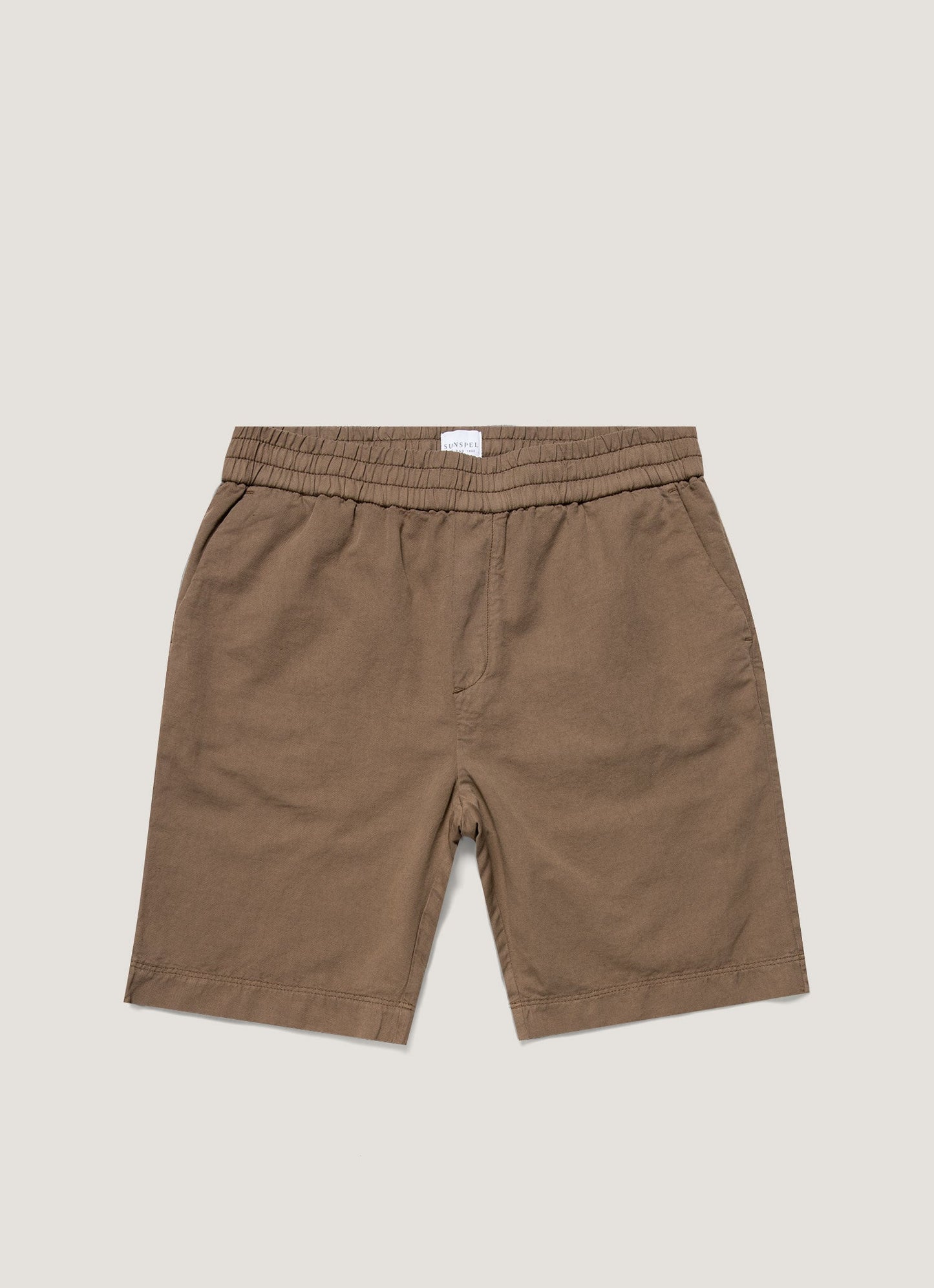 Drawstring Short In Dark Tan
