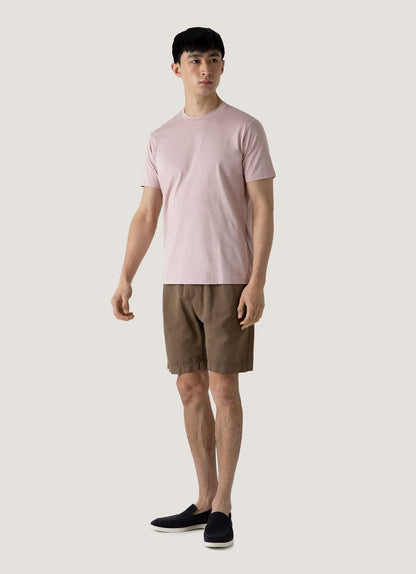 Drawstring Short In Dark Tan